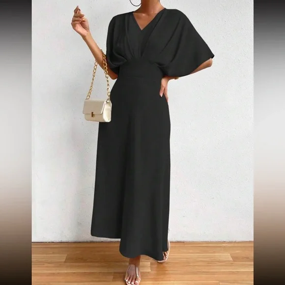 Boho batwing sleeve A line dress - Picture 5 of 5